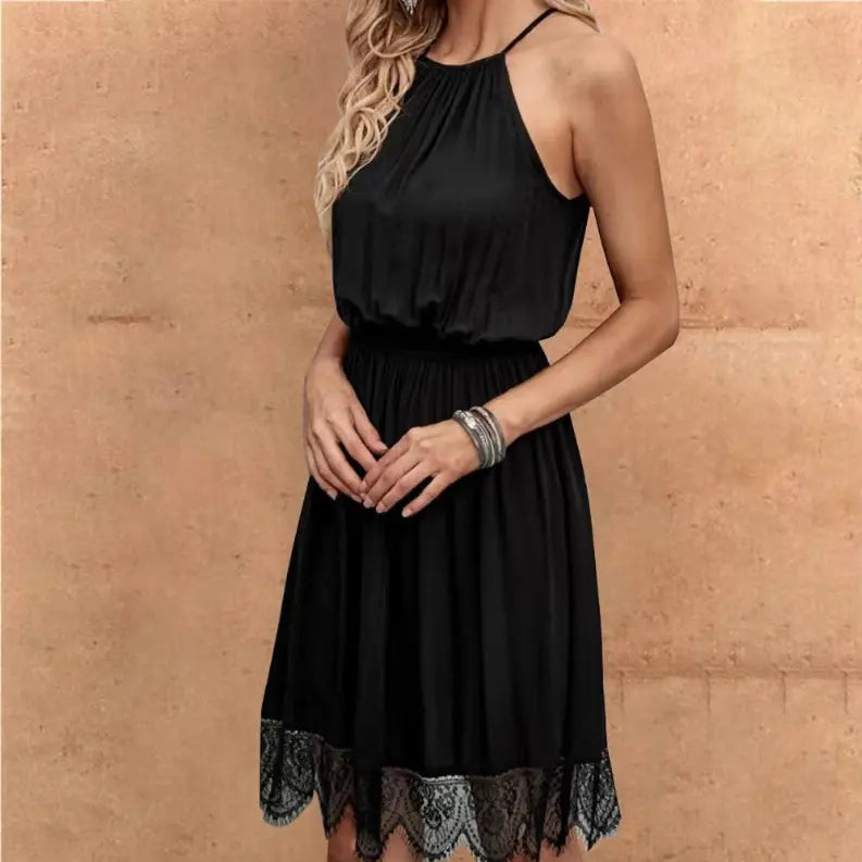 Handmade Dress -Black Simple Dress Pawsome Pet