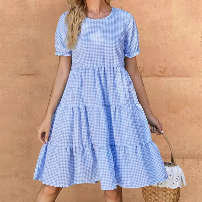 Handmade Dress - Own Design Sky Blue Dress Pawsome Pet
