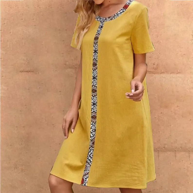 Handmade Dress - Own Design Yellow Button Dress Pawsome Pet
