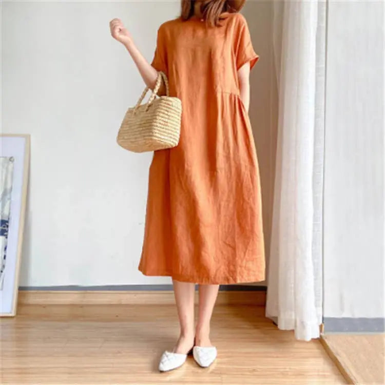 Handmade- Shirt Dress Dress 100% Linen Pawsome Pet