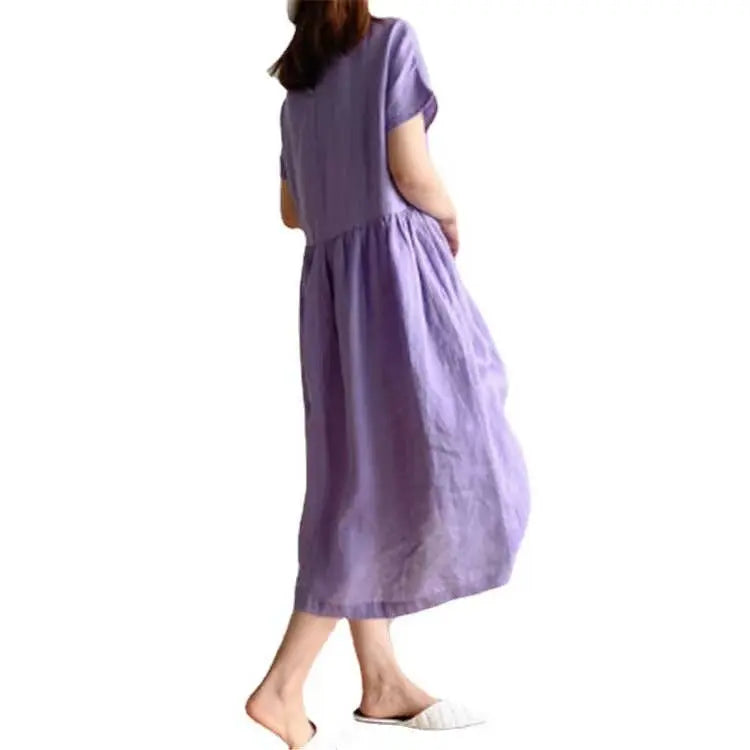 Handmade- Shirt Dress Dress 100% Linen Pawsome Pet