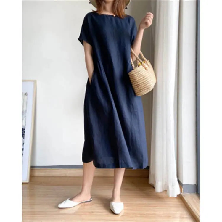 Handmade- Shirt Dress Dress 100% Linen Pawsome Pet