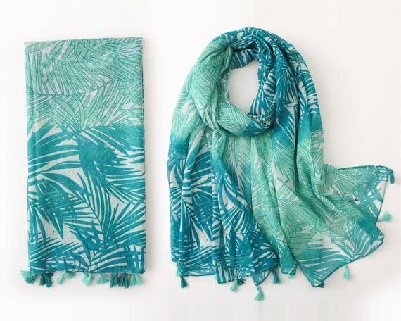 Handmade Turquoise  Leaves  Bohemian Scarves Pawsome Pet