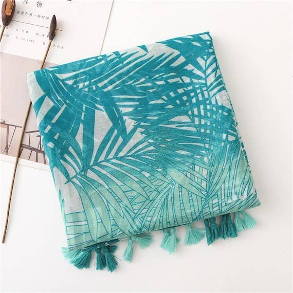 Handmade Turquoise  Leaves  Bohemian Scarves Pawsome Pet