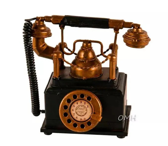 Handmade Vintage Telephone Coin Bank OMH USA