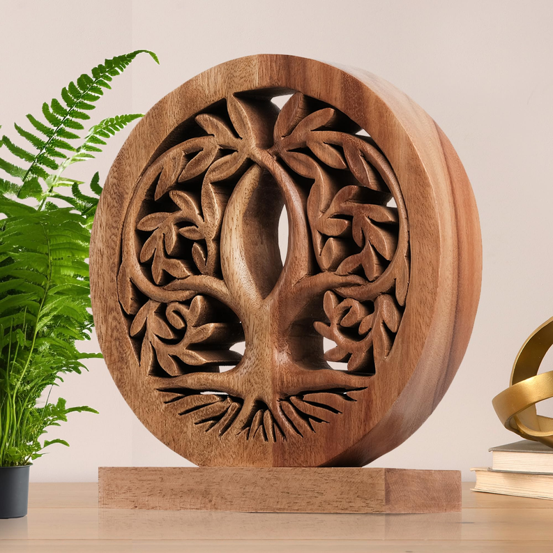 Handmade Wooden Sculpture Decozen