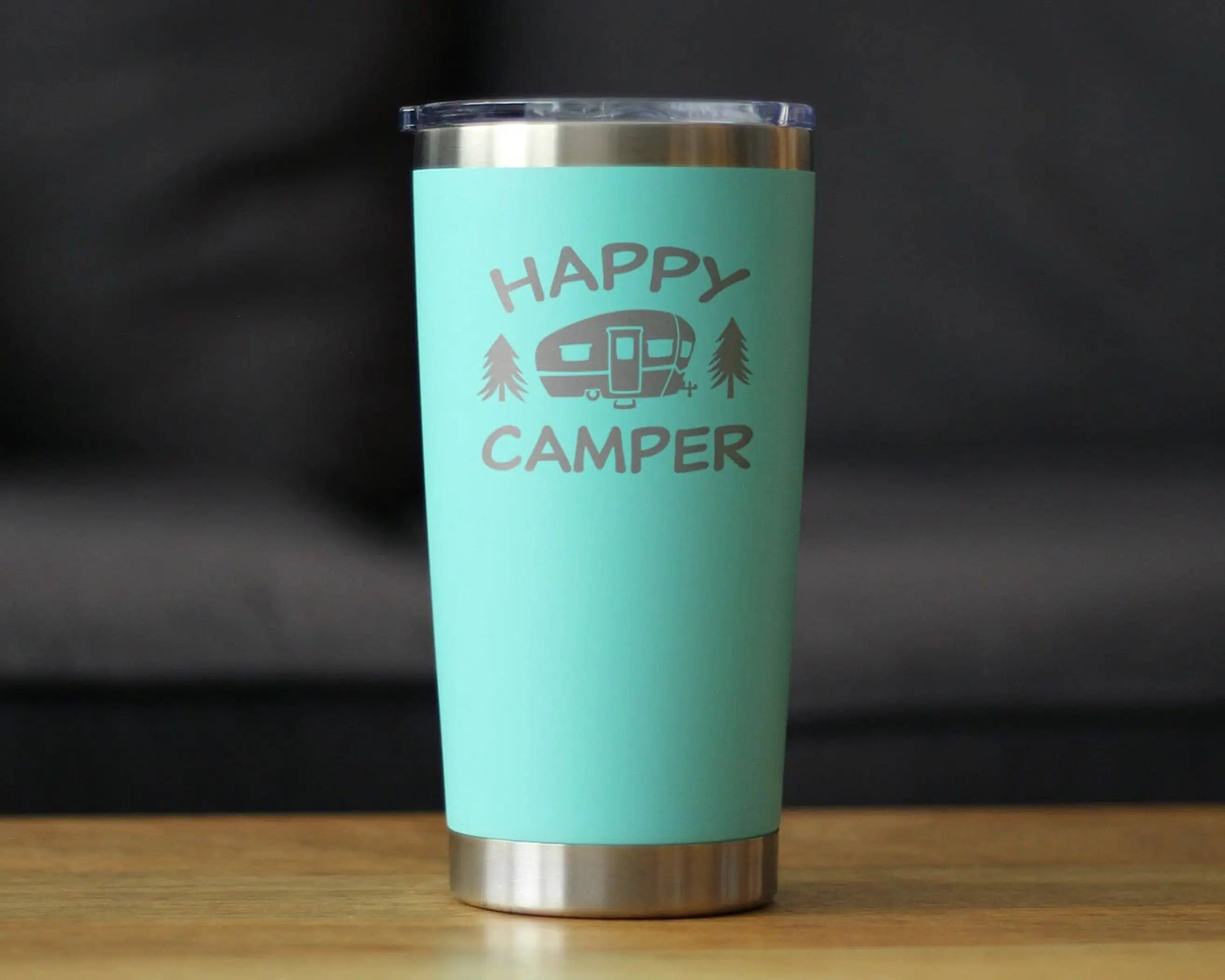 Happy Camper Insulated Travel Tumbler - Camping Gifts Bevvee