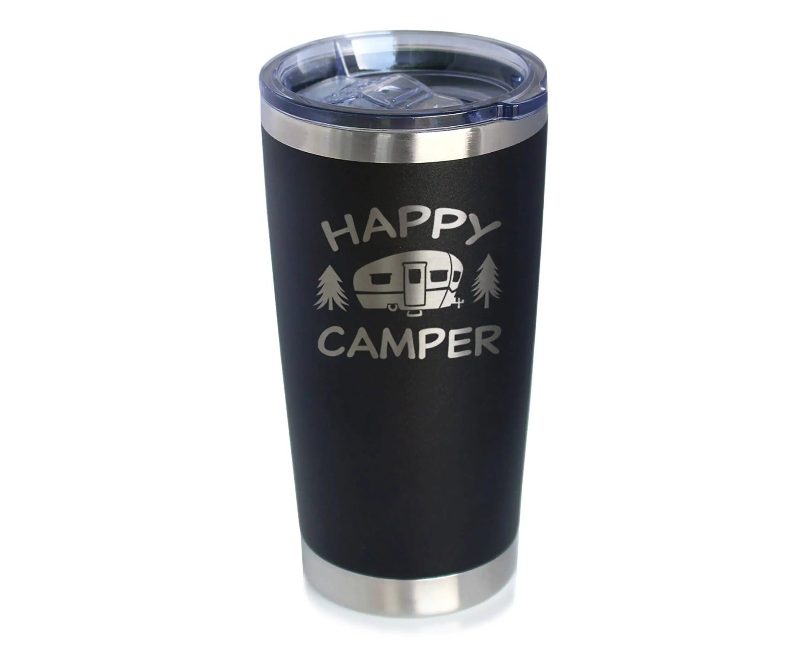 Happy Camper Insulated Travel Tumbler - Camping Gifts Bevvee