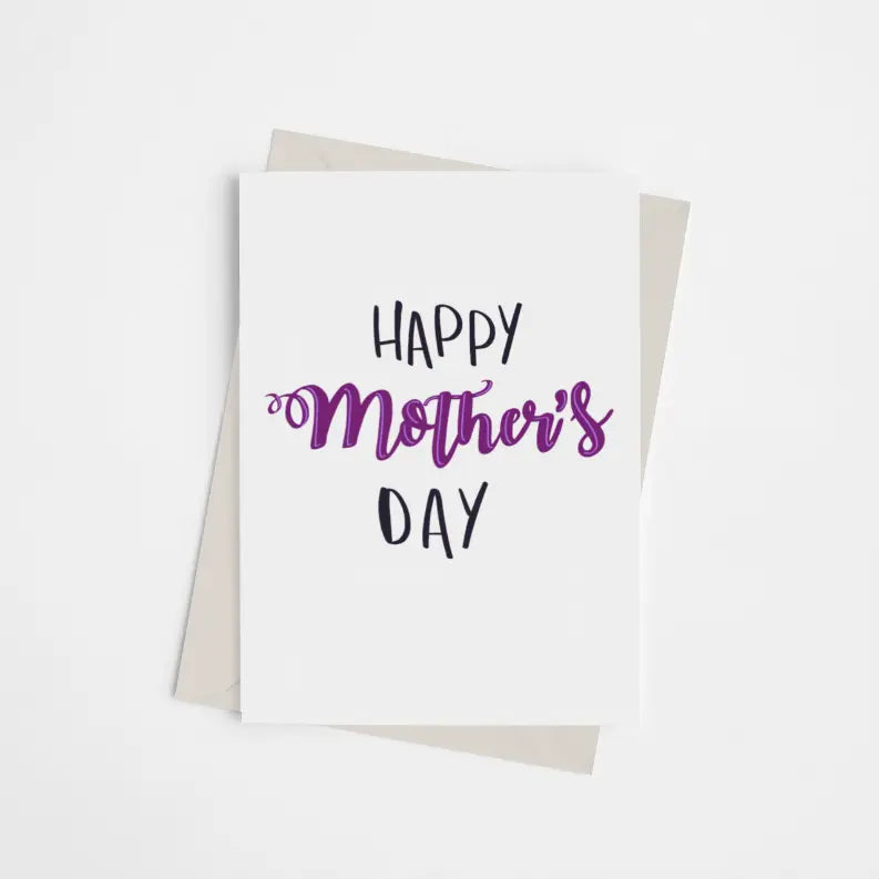 Happy Mother's Day - Greeting Card Black Cat Bazaar