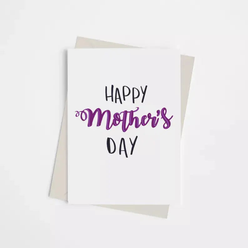 Happy Mother's Day - Greeting Card Black Cat Bazaar