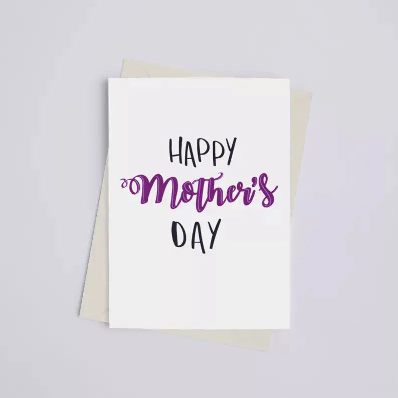 Happy Mother's Day - Greeting Card Black Cat Bazaar