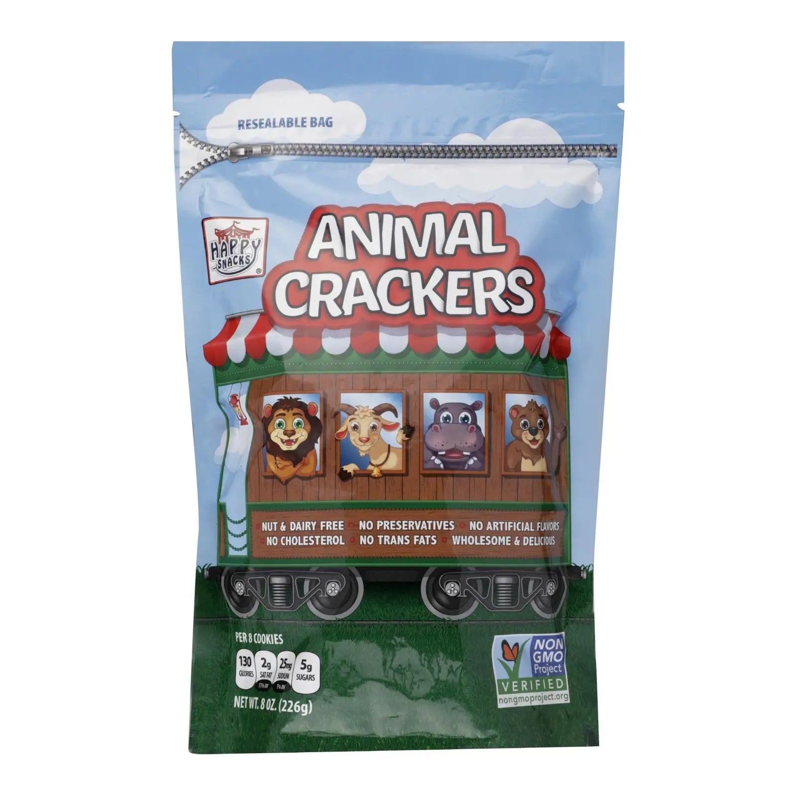 Happy Snacks - Cracker Circus Animals - Case Of 6 - 8 Oz Happy Snacks