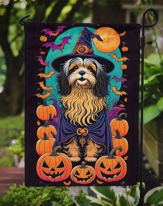 Havanese Witchy Halloween Garden Flag Caroline's Treasures
