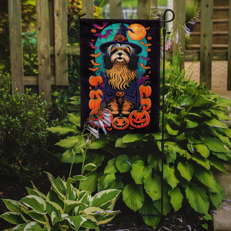 Havanese Witchy Halloween Garden Flag Caroline's Treasures
