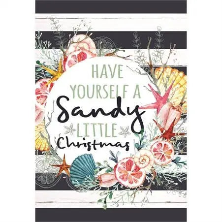 Have Yourself A Sandy Garden Flag Dicksons Inc