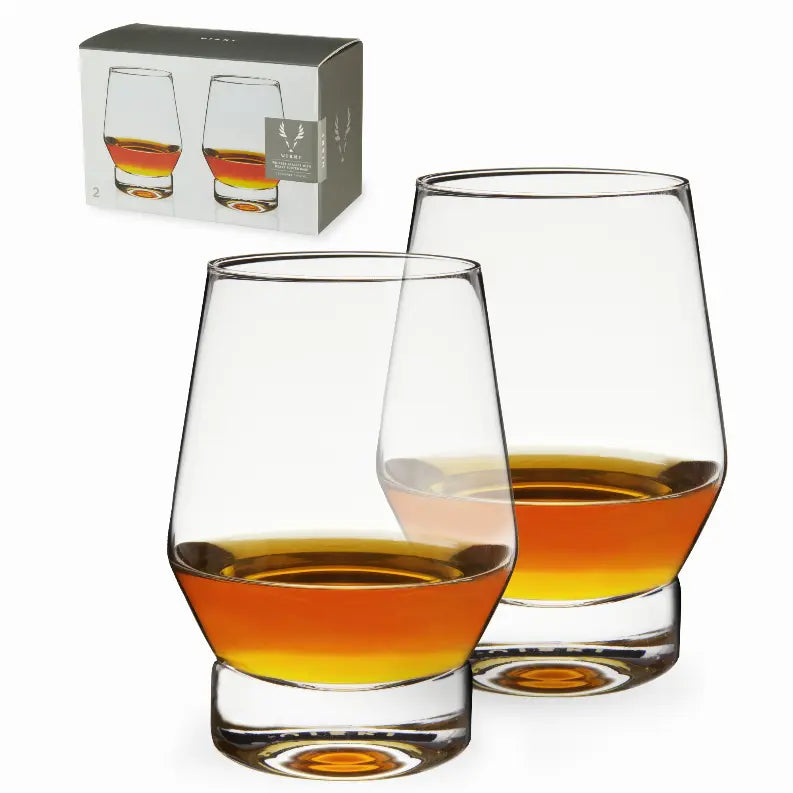 Heavy Base Crystal Whiskey Glasses by Viski True Brands