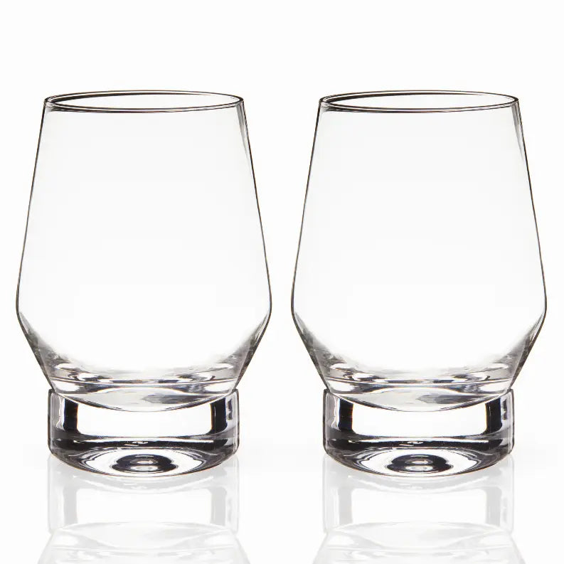 Heavy Base Crystal Whiskey Glasses by Viski True Brands