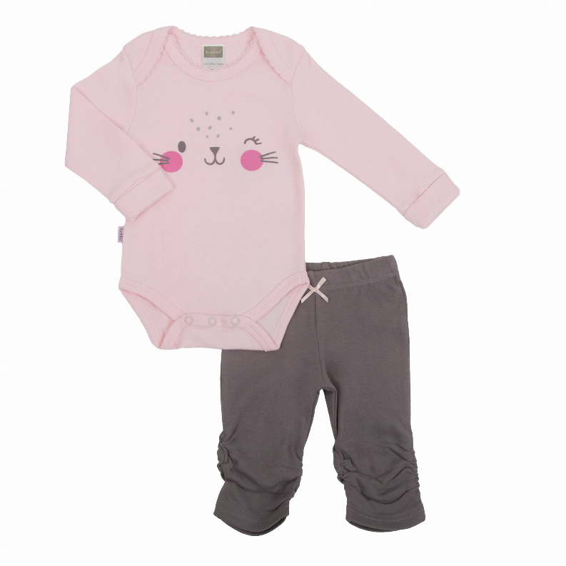 Hello World Ls Bodysuit & Legging Set Kushies