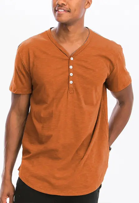 Henley Scallop Tee WEIV
