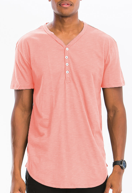 Henley Scallop Tee WEIV