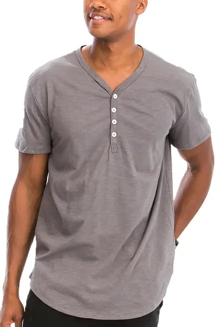 Henley Scallop Tee WEIV