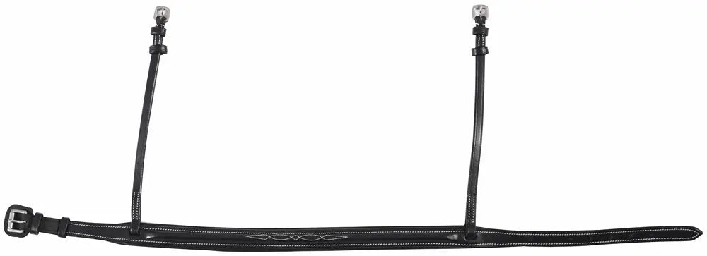 Henri de Rivel Pro Wide Padded Raised Fancy Stitched Noseband For Mono Crown Bridle JPC Equestrian