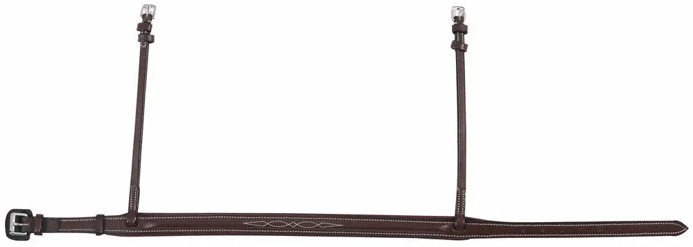 Henri de Rivel Pro Wide Padded Raised Fancy Stitched Noseband For Mono Crown Bridle JPC Equestrian