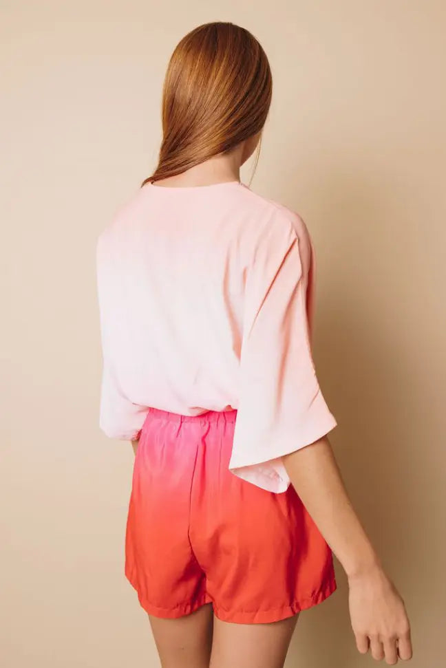Her Story Ombre Kimono Romper Stay Warm in Style