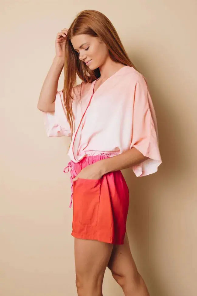 Her Story Ombre Kimono Romper Stay Warm in Style