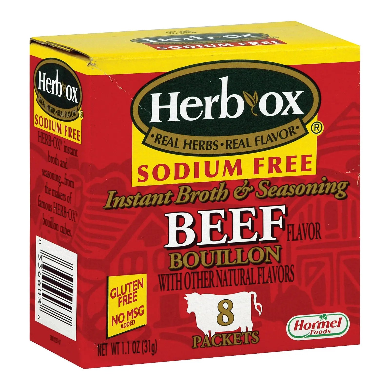 Herb-ox Boullion - Beef - Low Sodium - Case Of 12 - 8 Count Herb-ox
