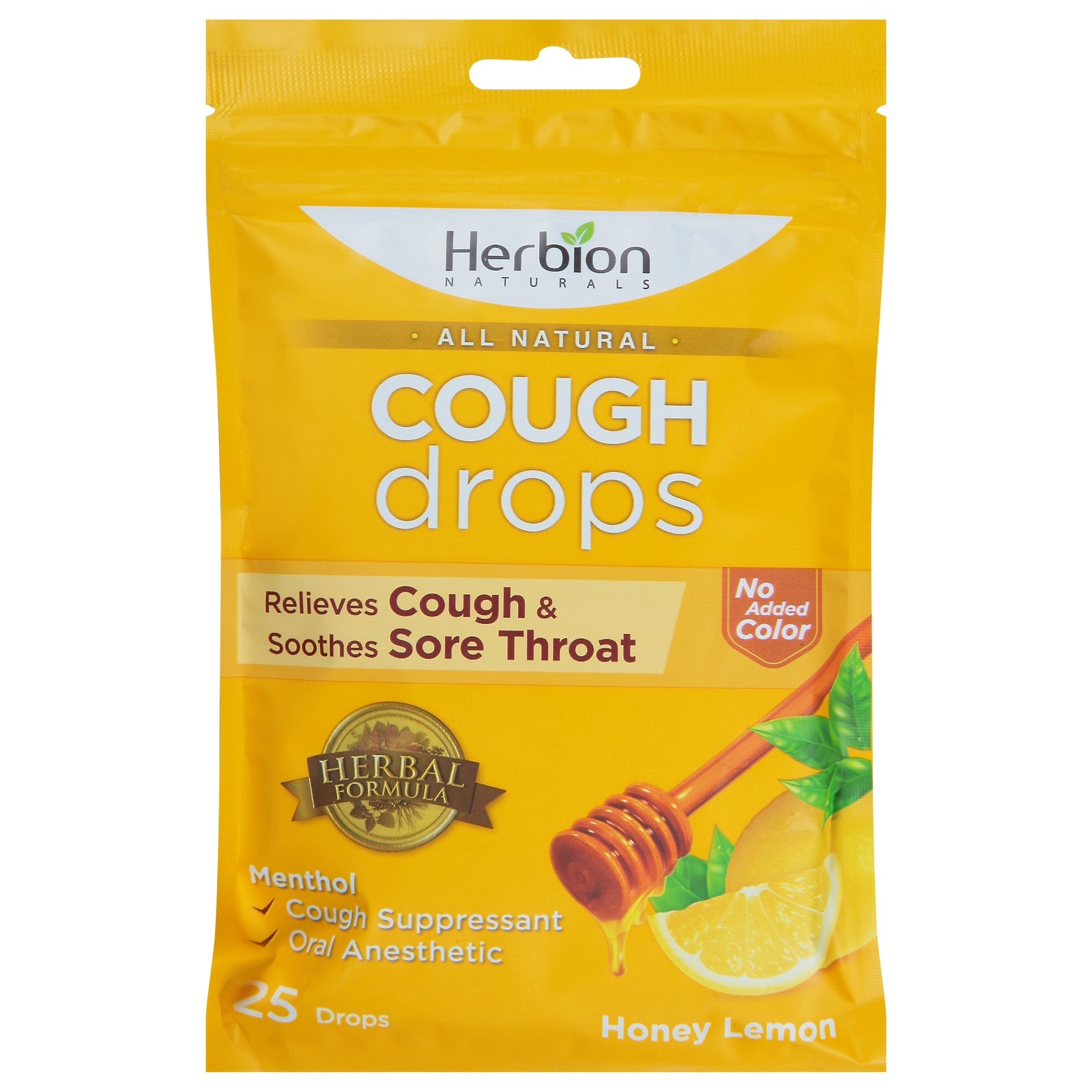 Herbion Naturals - Cough Drops Honey - 1 Each - 25 Ct Herbion Naturals