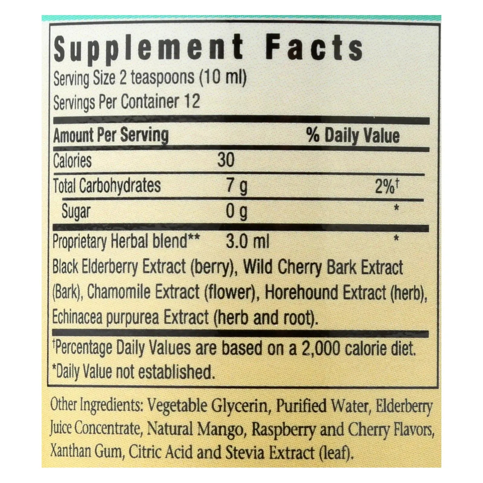 Herbs For Kids Eldertussin Elderberry Syrup - 4 Oz Herbs For Kids