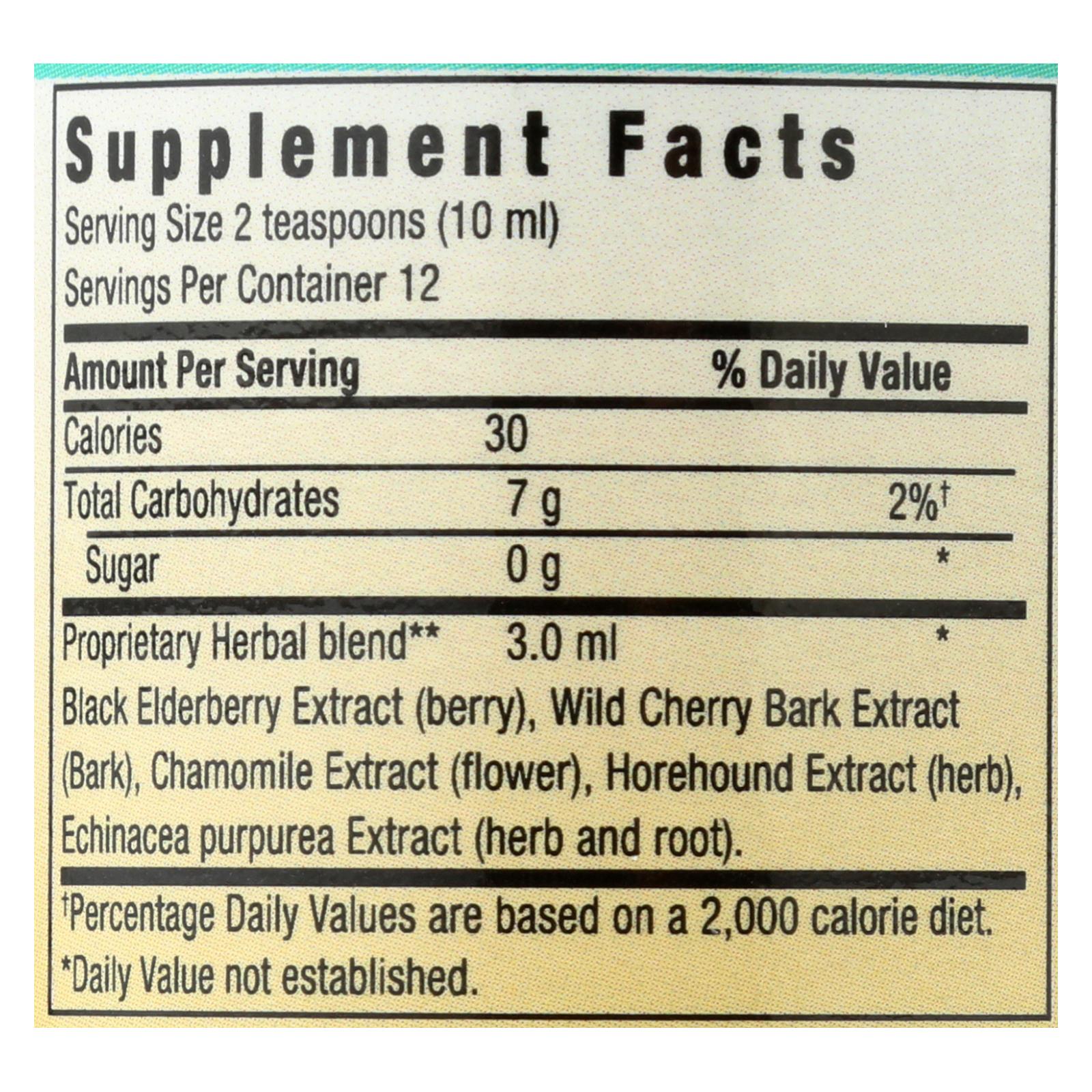 Herbs For Kids Eldertussin Elderberry Syrup - 4 Oz Herbs For Kids