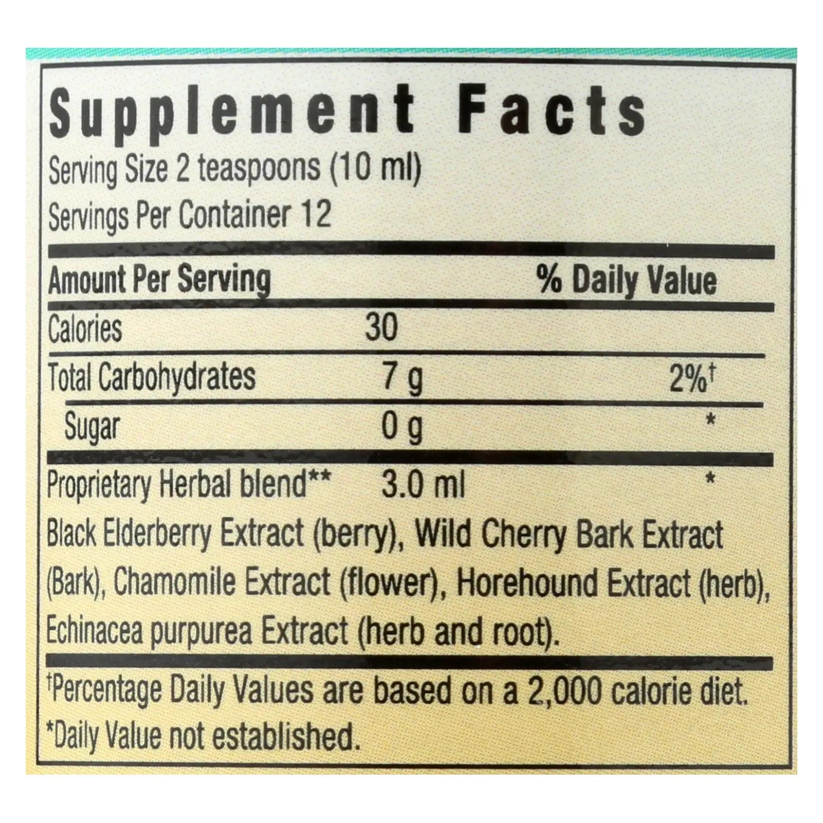 Herbs For Kids Eldertussin Elderberry Syrup - 4 Oz Herbs For Kids
