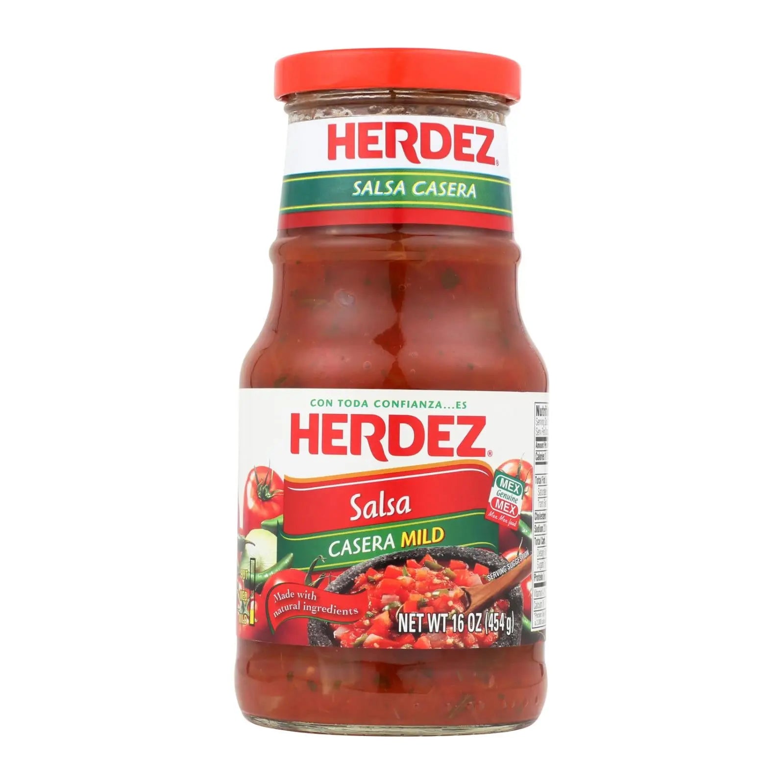 Herdez Salsa - Casera Medium - Case Of 12 - 16 Oz. Herdez