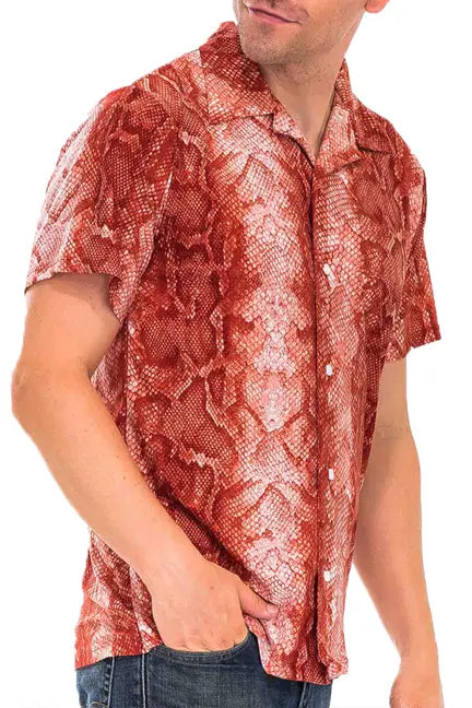 Hiatus Snake Print Button Up WEIV