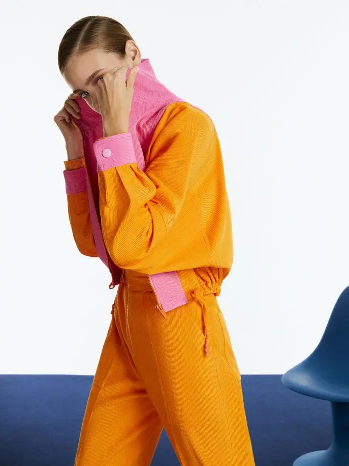 High Collar Corduroy Jacket Monique Store