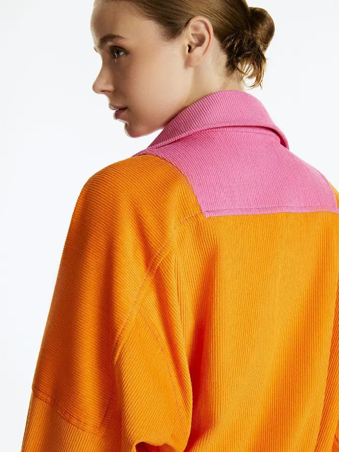 High Collar Corduroy Jacket Monique Store