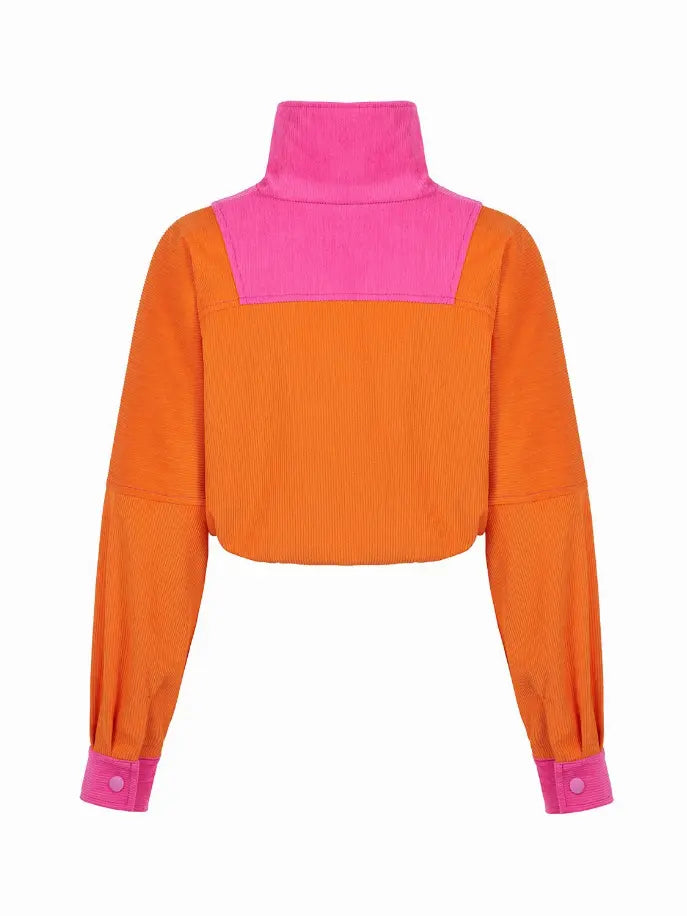 High Collar Corduroy Jacket Monique Store