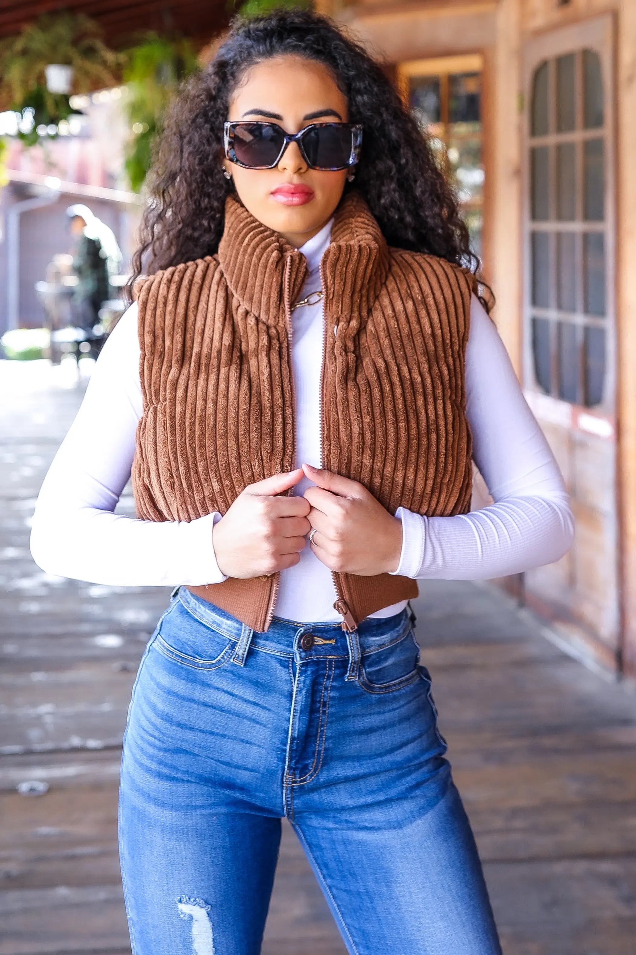 High Neck Puffer Vest SurelyMine