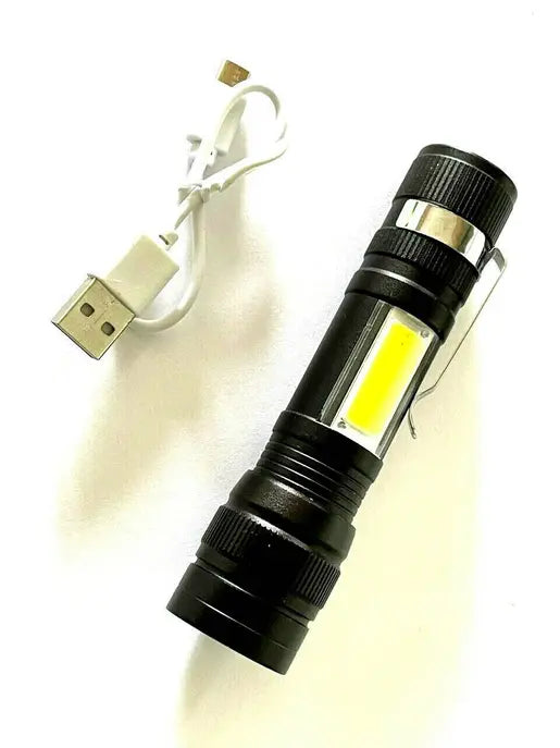 High Power Lumens T6 Led Flashlight USB Rechargeable Zoom Wi Hashir Products