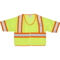 High Visibility ANSI Class 3 Mesh Vest w MUTUAL INDUSTRIES INC.