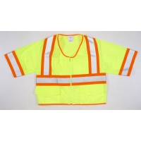 High Visibility ANSI Class 3 Solid Vest MUTUAL INDUSTRIES INC.