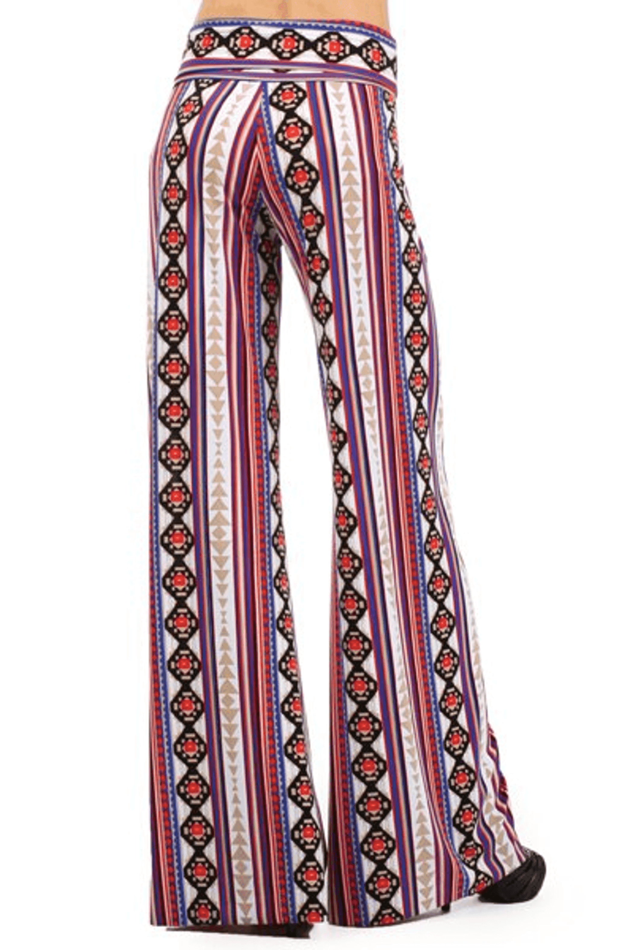 High Waist Ethnic Printed Palazzo Pants SurelyMine