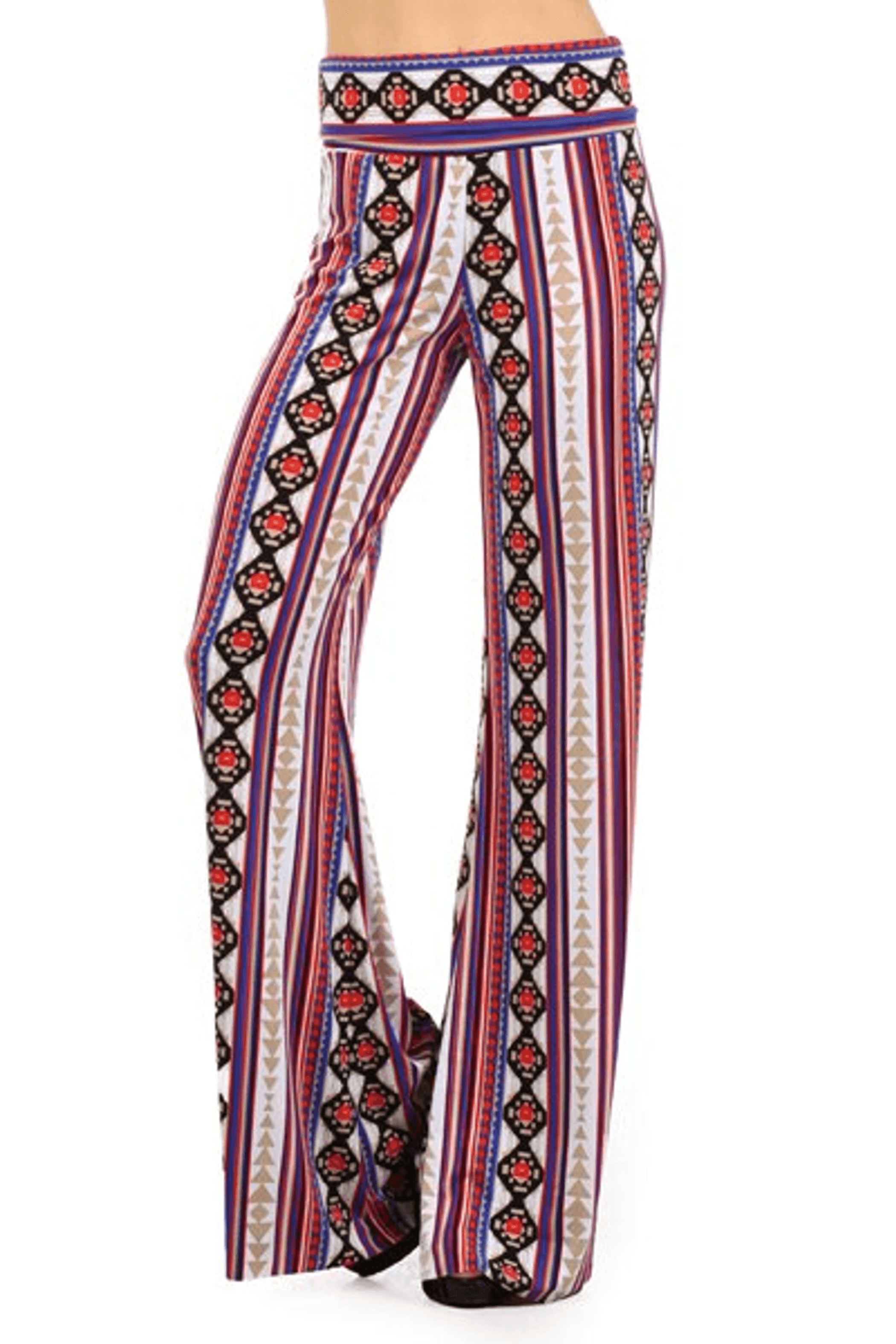 High Waist Ethnic Printed Palazzo Pants SurelyMine
