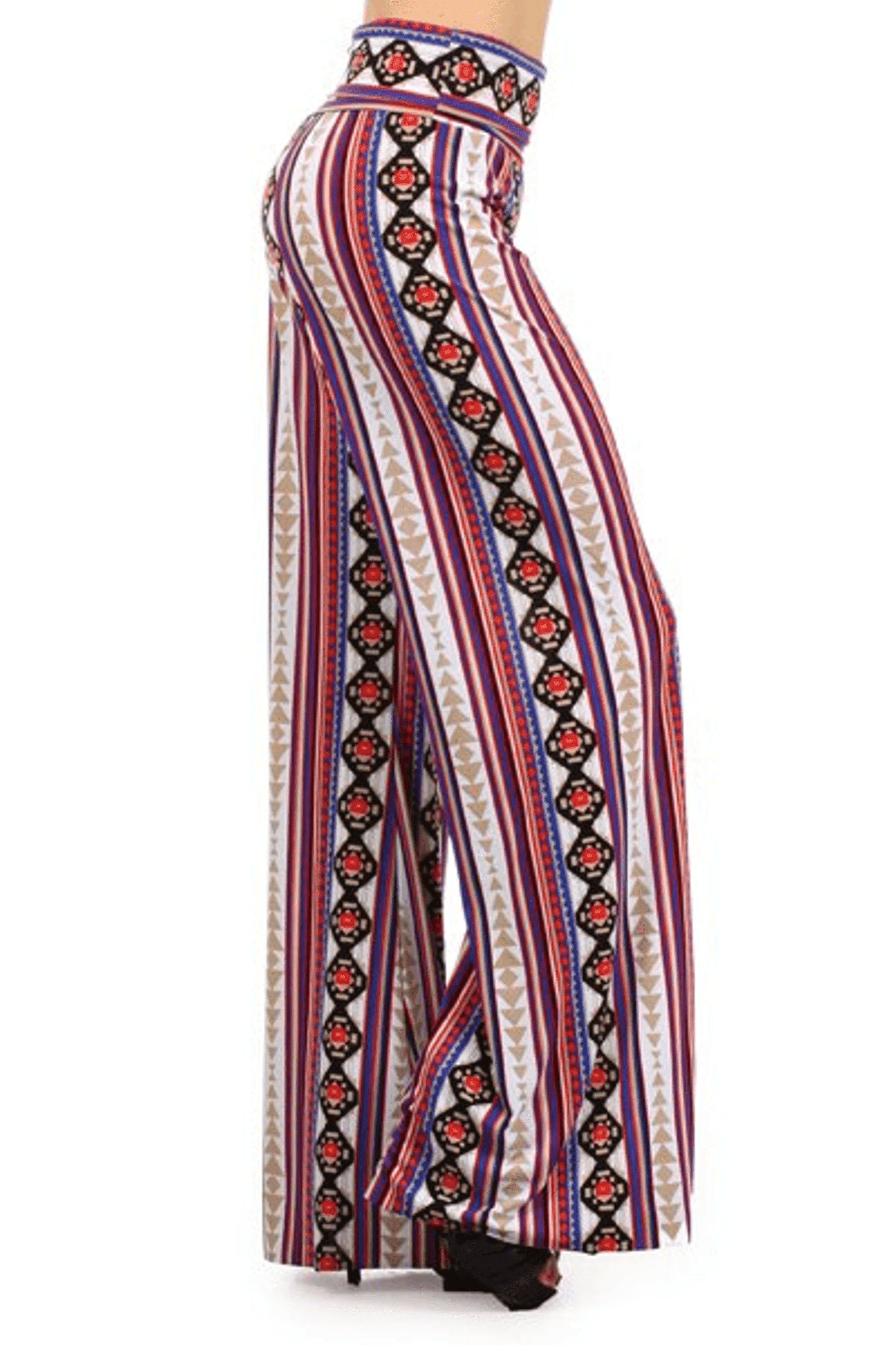 High Waist Ethnic Printed Palazzo Pants SurelyMine