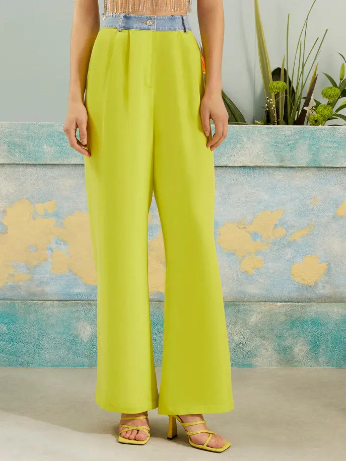 High-Waisted Wide Leg  Pants Monique Store