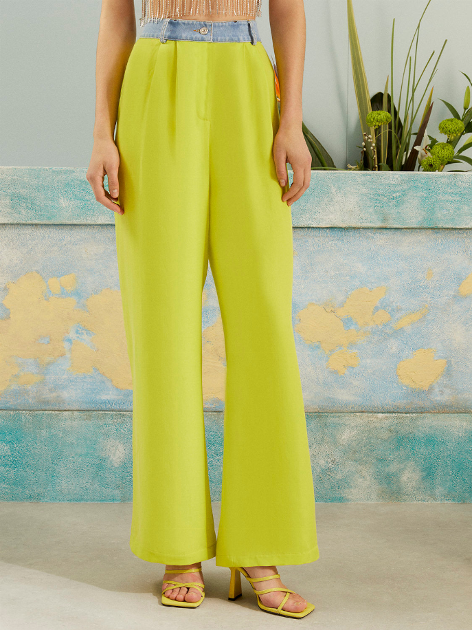 High-Waisted Wide Leg  Pants Monique Store