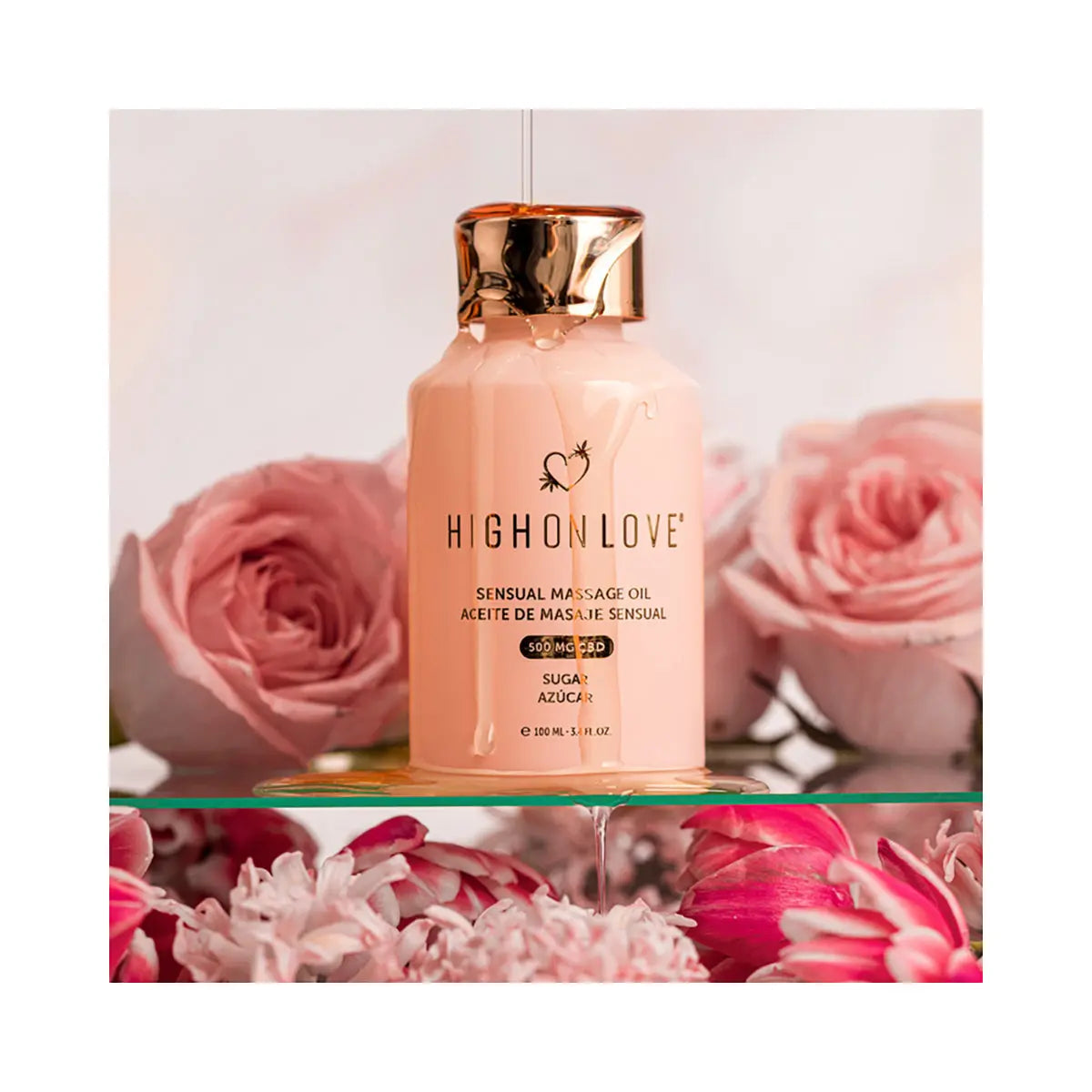 HighOnLove CBD Sensual Massage Oil - Sugar High HighOnLove