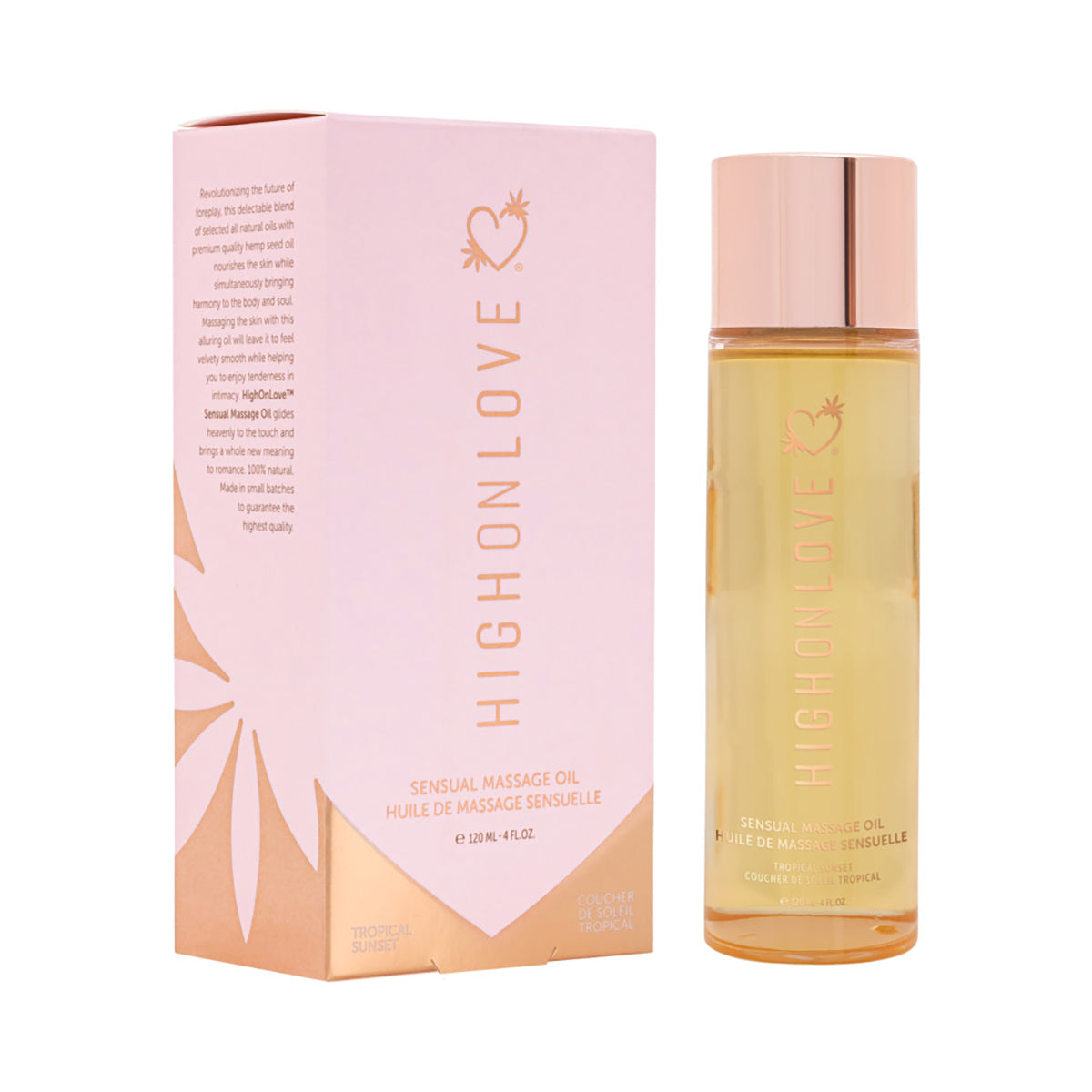 HighOnLove Massage Oil - Tropical Sunset 120ml HighOnLove